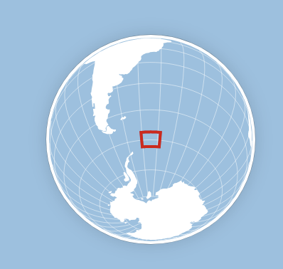 the iceberg's current location.